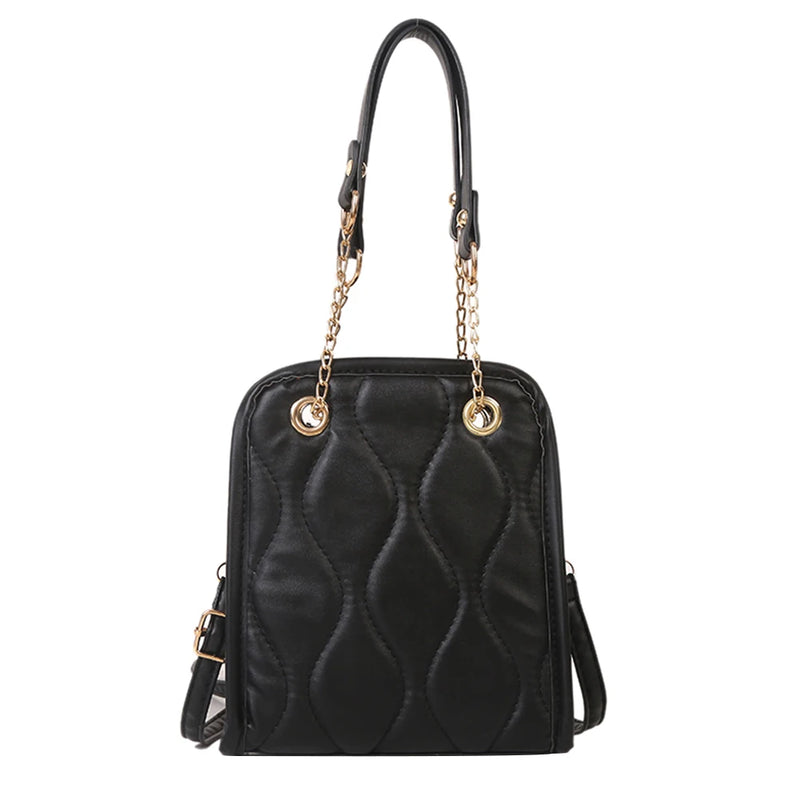 Women Shoulder Handbags Rhomboid Pattern Crossbody Satchels