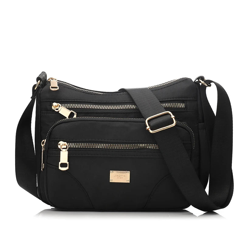 Women Shoulder Messenger Bag Nylon Lightweight Waterproof Zipper