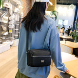Women Shoulder Messenger Bag Nylon Oxford Lightweight Waterproof Zipper