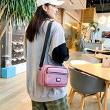 Women Shoulder Messenger Bag Nylon Oxford Lightweight Waterproof Zipper