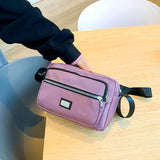 Women Shoulder Messenger Bag Nylon Oxford Lightweight Waterproof Zipper