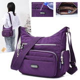 Women Shoulder Messenger Bag Waterproof Nylon Oxford Crossbody Bag