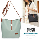 Women Shoulder Messenger Bag Waterproof Nylon Oxford PU Lightweight Package