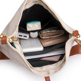 Women Shoulder Messenger Bag Waterproof Nylon Oxford PU Lightweight Package