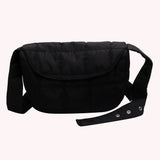 Quilted Sling Hand Bag Rhombus Pattern Flap Lightweight