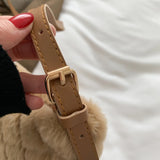 Women Shoulder Tote Bag Plush Armpit Bag Lightweight for Travel Shopping