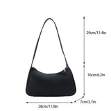 Nylon Women Shoulder Bag Solid Top-Handle Clutch Small Purse Handbag