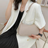 Nylon Women Shoulder Bag Solid Top-Handle Clutch Small Purse Handbag