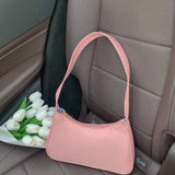 Nylon Women Shoulder Bag Solid Top-Handle Clutch Small Purse Handbag
