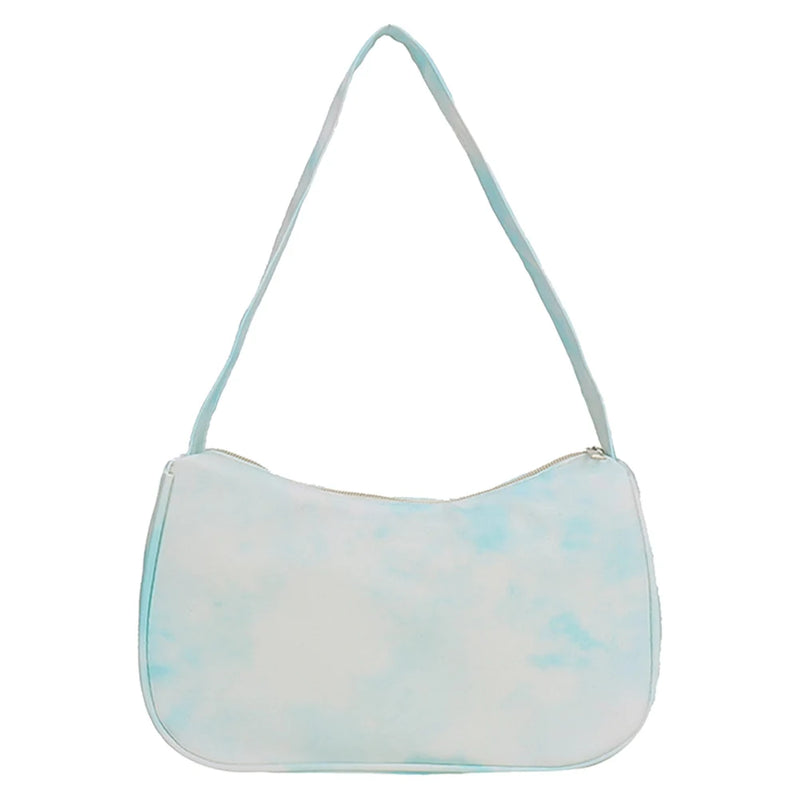 Women Tie Dye Underarm Bag Travel Handbag
