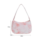 Women Tie Dye Underarm Bag Travel Handbag