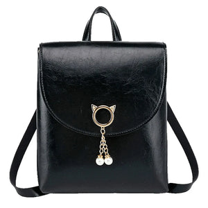 Women Shoulders Small Backpack Letter Purse Mobile Phone Ladies Travel Bag