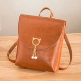 Women Shoulders Small Backpack Letter Purse Mobile Phone Ladies Travel Bag