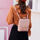 Women Shoulders Small Backpack Letter Purse Mobile Phone Ladies Travel Bag