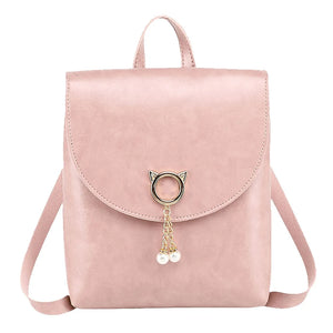 Women Shoulders Small Backpack Letter Purse Mobile Phone Ladies Travel Bag