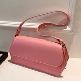 Solid Pu Leather Single Shoulder Bag for Women