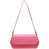 Solid Pu Leather Single Shoulder Bag for Women