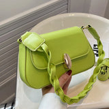 Green Party Single Shoulder Bag Women Daily Handbag Purse