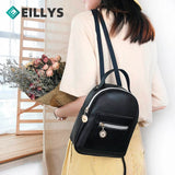 Women Small Backpack Letter Mobile Phone Mini Backpack Women Pu Leather School B