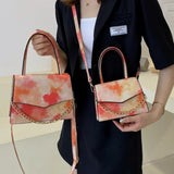 Graffiti Small Square Shoulder Bag Chain Messenger Bag