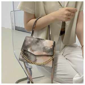 Graffiti Small Square Shoulder Bag Chain Messenger Bag