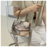 Graffiti Small Square Shoulder Bag Chain Messenger Bag