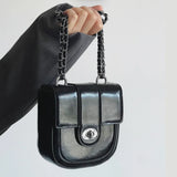 Small Tote PU Leather Bag Flap Shoulder Ladies Handbag Crossbody