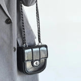 Small Tote PU Leather Bag Flap Shoulder Ladies Handbag Crossbody