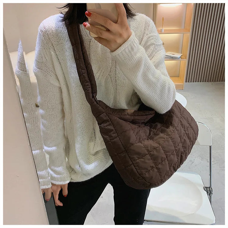 Soft Down Shoulder Bag Classic Girls Hobo Bag