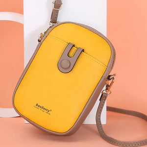 Soft Leather Shoulder Bag Multifunction Crossbody Purse