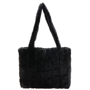 Soft Plush Shoulder Bags Winter Furry Ladies Clutch Purse Handbag