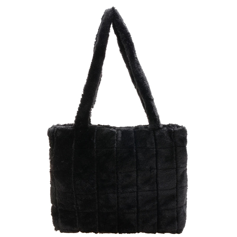 Soft Plush Shoulder Bags Winter Furry Ladies Clutch Purse Handbag