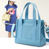 Solid Canvas Crossbody Bags Mini Square Handbags