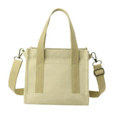 Solid Canvas Crossbody Bags Mini Square Handbags