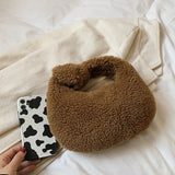 Winter Plush Mini Shoulder Bags for Women