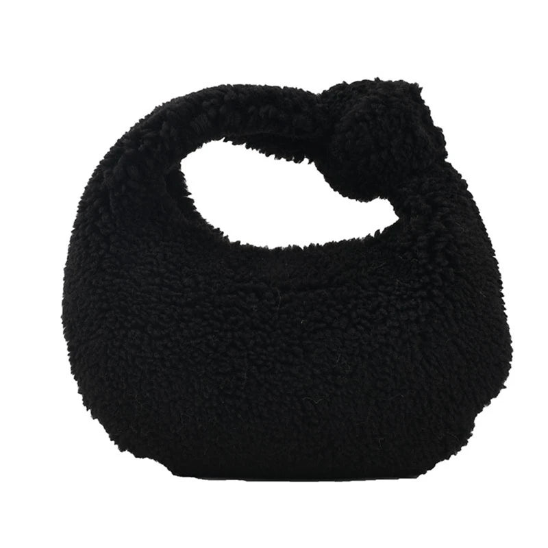 Winter Plush Mini Shoulder Bags for Women