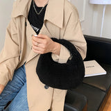 Winter Plush Mini Shoulder Bags for Women