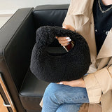 Winter Plush Mini Shoulder Bags for Women