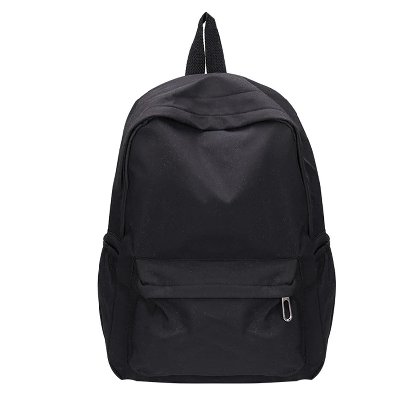 Solid Nylon Backpack Preppy Style School Bags Large Capacity Handbags Rucksack