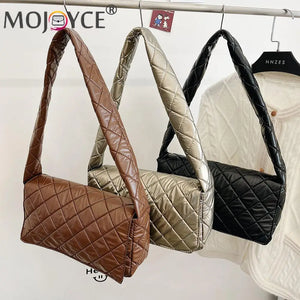 Women Space Padded Nylon Shoulder Armpit Bag Casual