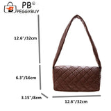 Women Space Padded Nylon Shoulder Armpit Bag Casual Quilted Top-handle Bags