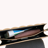 Women Square PU Leather Shoulder Bag Large Capacity Tote Bag