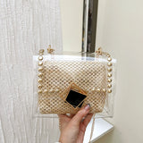 Straw Crossbody Shoulder Bag Beach Rattan Handbag for Women