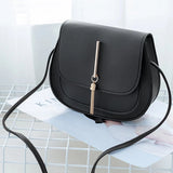 Tassel Crossbody Bag PU Leather Women Solid Single Girls Ladies