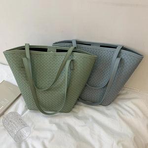 Large Capacity Textured Top-Handle Bag for Women
