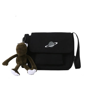 Japanese Style Planet Tooling Art Girl Student Shoulder Bag