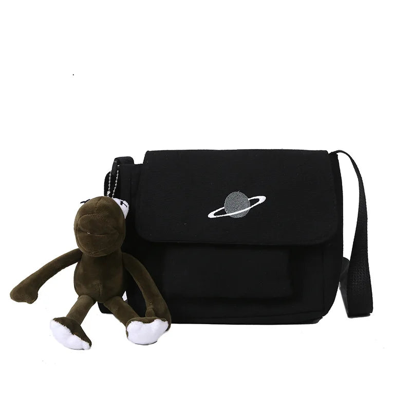 Japanese Style Planet Tooling Art Girl Student Shoulder Bag