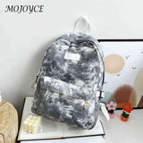 Tie Dye Print Backpack Preppy Style Student School Travel Rucksack