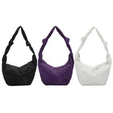 Cotton Padded Top-handle Totes Shoulder Bag Crossbody Bags