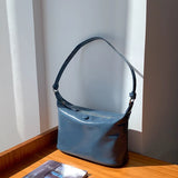 Women Soft PU Leather Shoulder Side Bags Solid Travel Handbags Purses